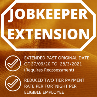 JobKeeper Payment Scheme - Extension and Changes